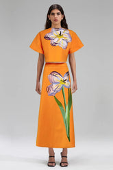 Angelica Floral Applique Skirt Set | Dress In Beauty